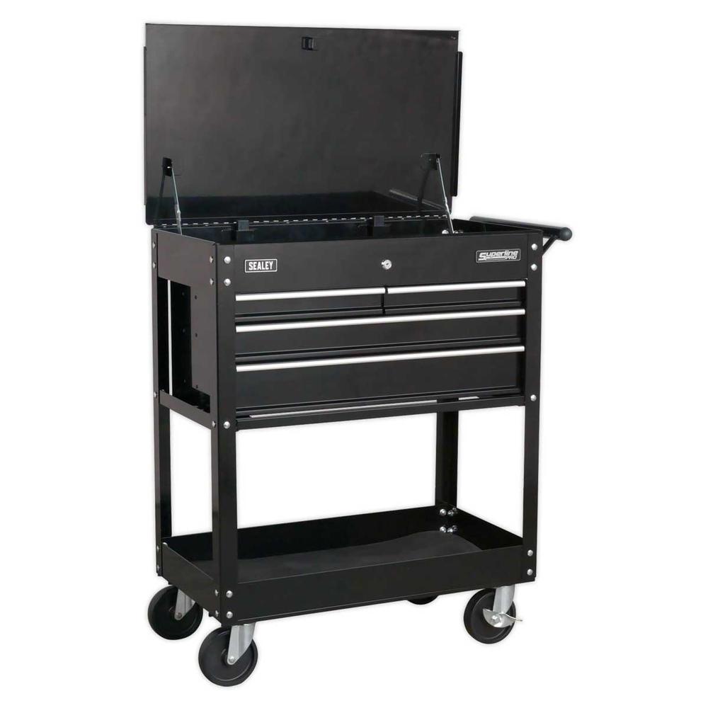 /Sealey AP35TBCOMBO Tool Chest Combination 16 Drawer Black/Grey & 420pc ...