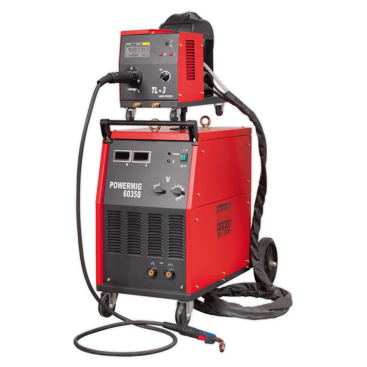 Sealey Professional MIG Welder 350 Amp 415V 3ph with Binzel Euro Torch ...