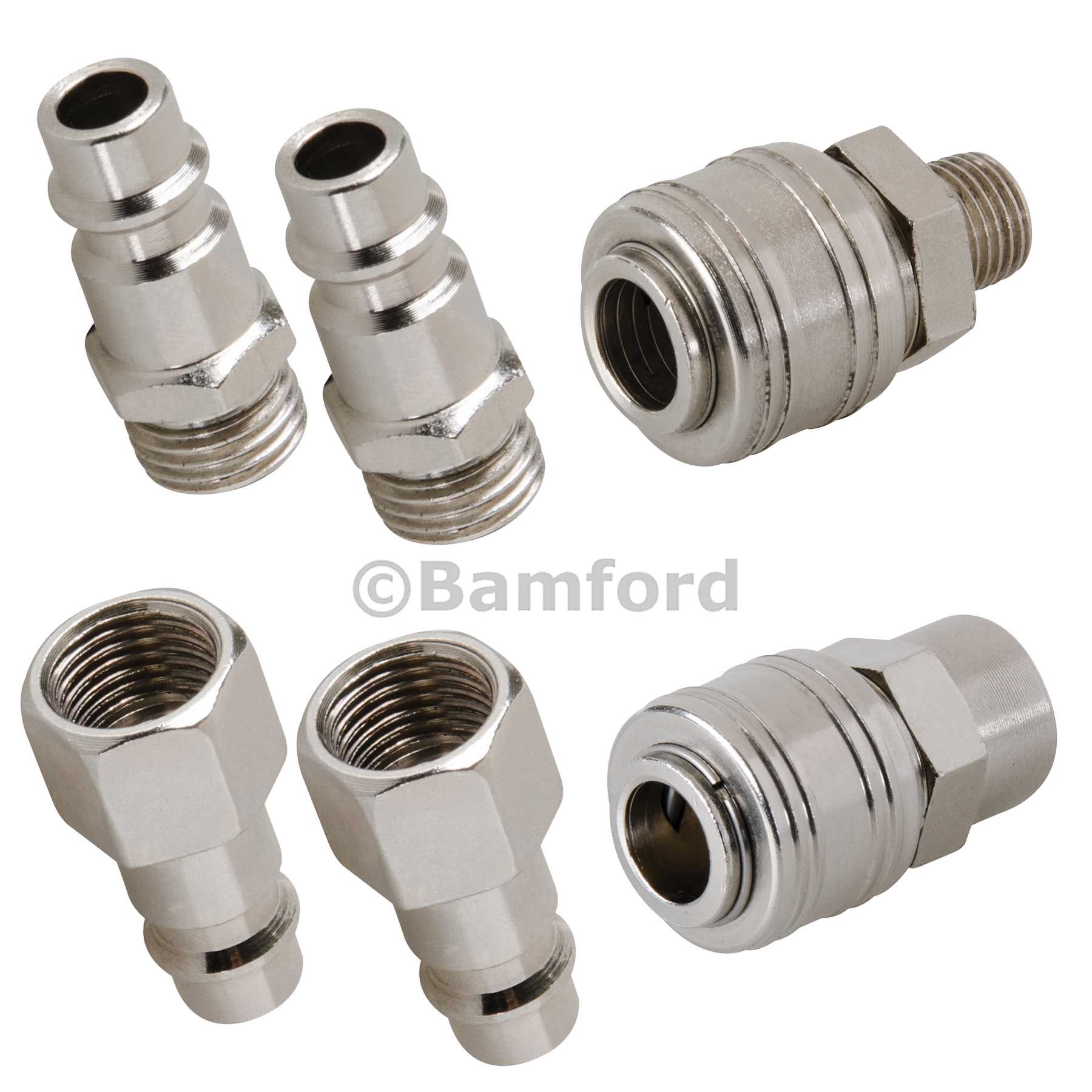 Quick Release Euro Compressed Air Line Coupler Connector Fitting Kit 14 Bsp 5055355507570 Ebay 3314