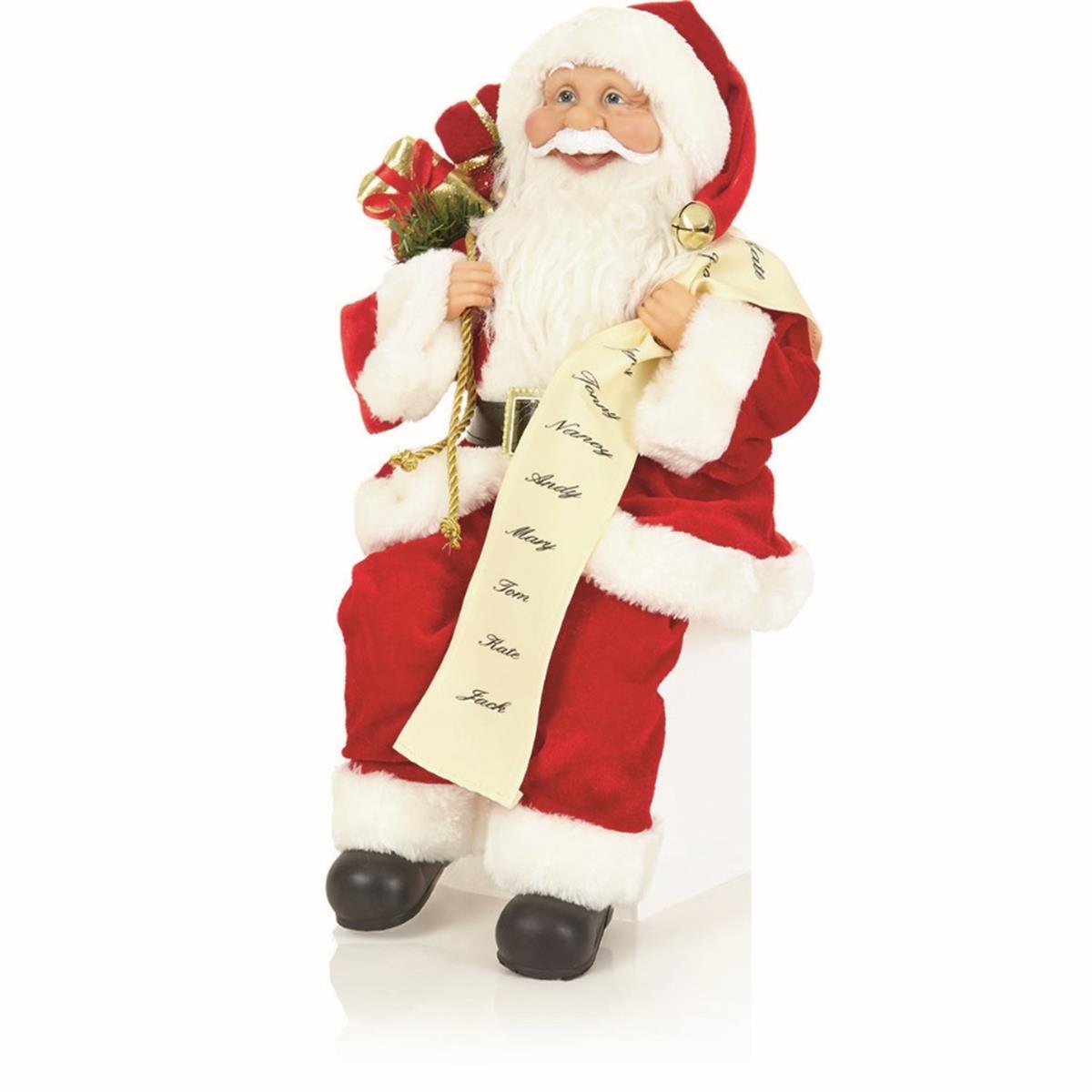 Christmas Room Decoration Premier 30cm-40cm Standing or Sitting Santa