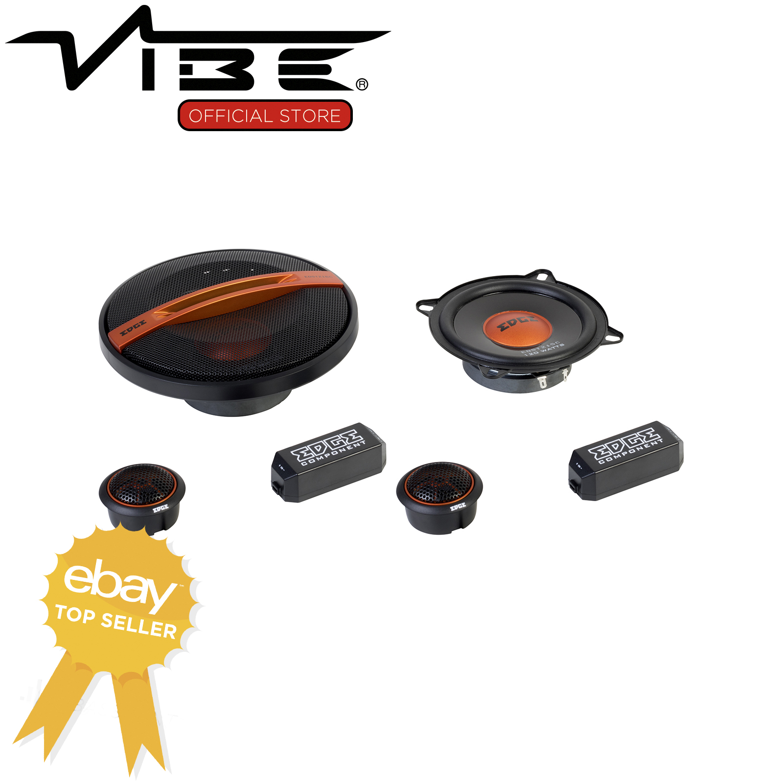 EDGE 5" Car Door Audio Street Series 240W Peak 2 Way Component Speakers