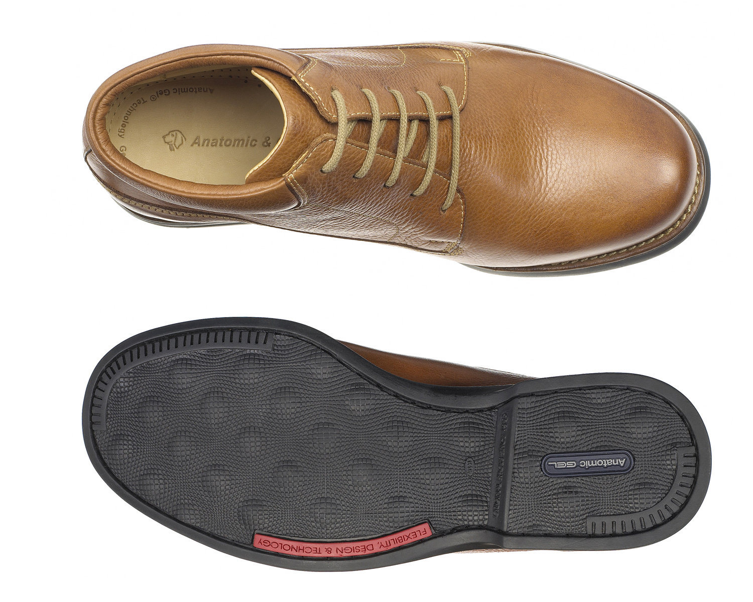 Anatomic &amp; Co Furnas Mens Cognac Leather Chukka Boots