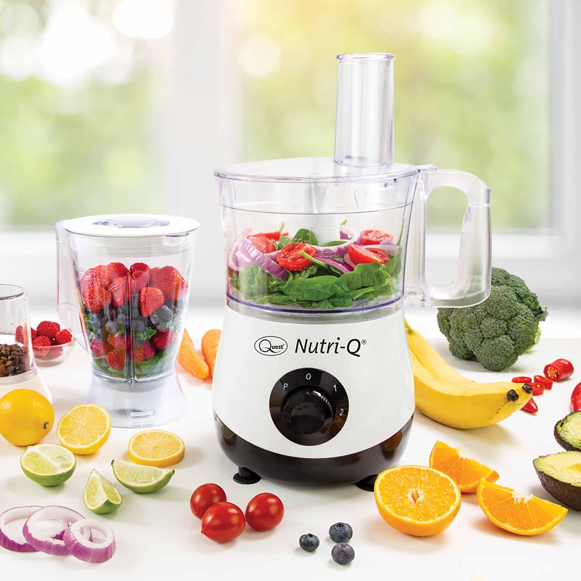 NutriQ Food Processor Blender Grinder Slicer Juice Smoothie Milkshake