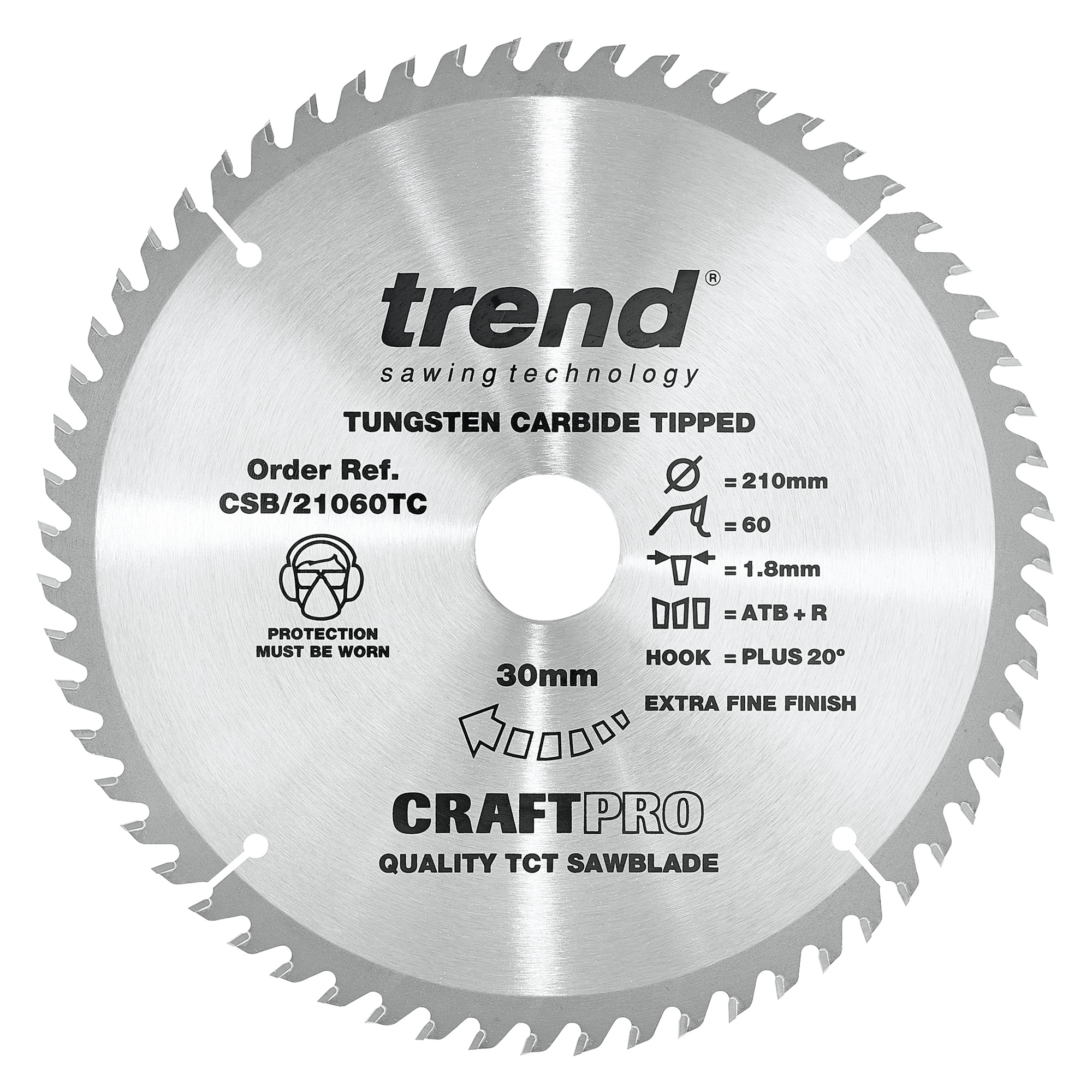 Thin Kerf Saw Blade for Cordless Cutting Carpentry 120-210mm Trend Tools