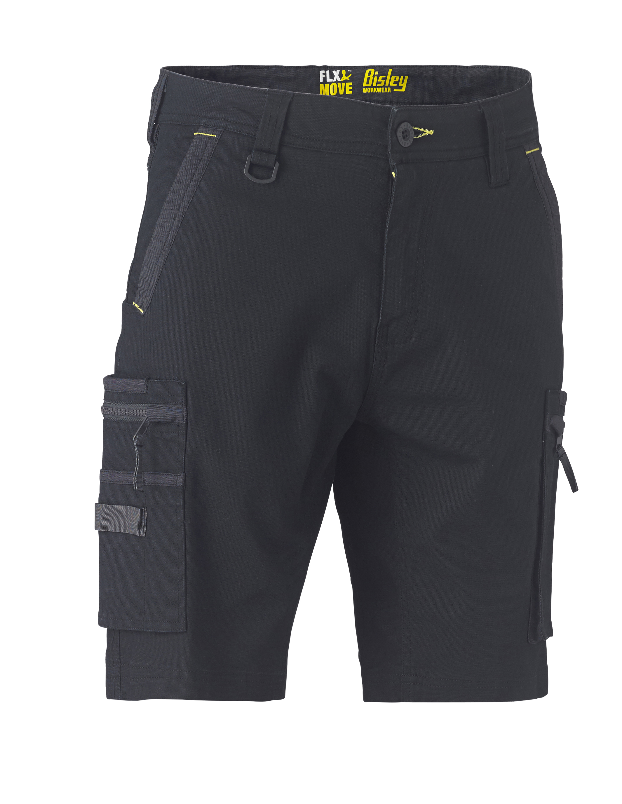 Bisley Flex & Move Stretch Utility Cargo Shorts Charcoal - Picture 7 of 24