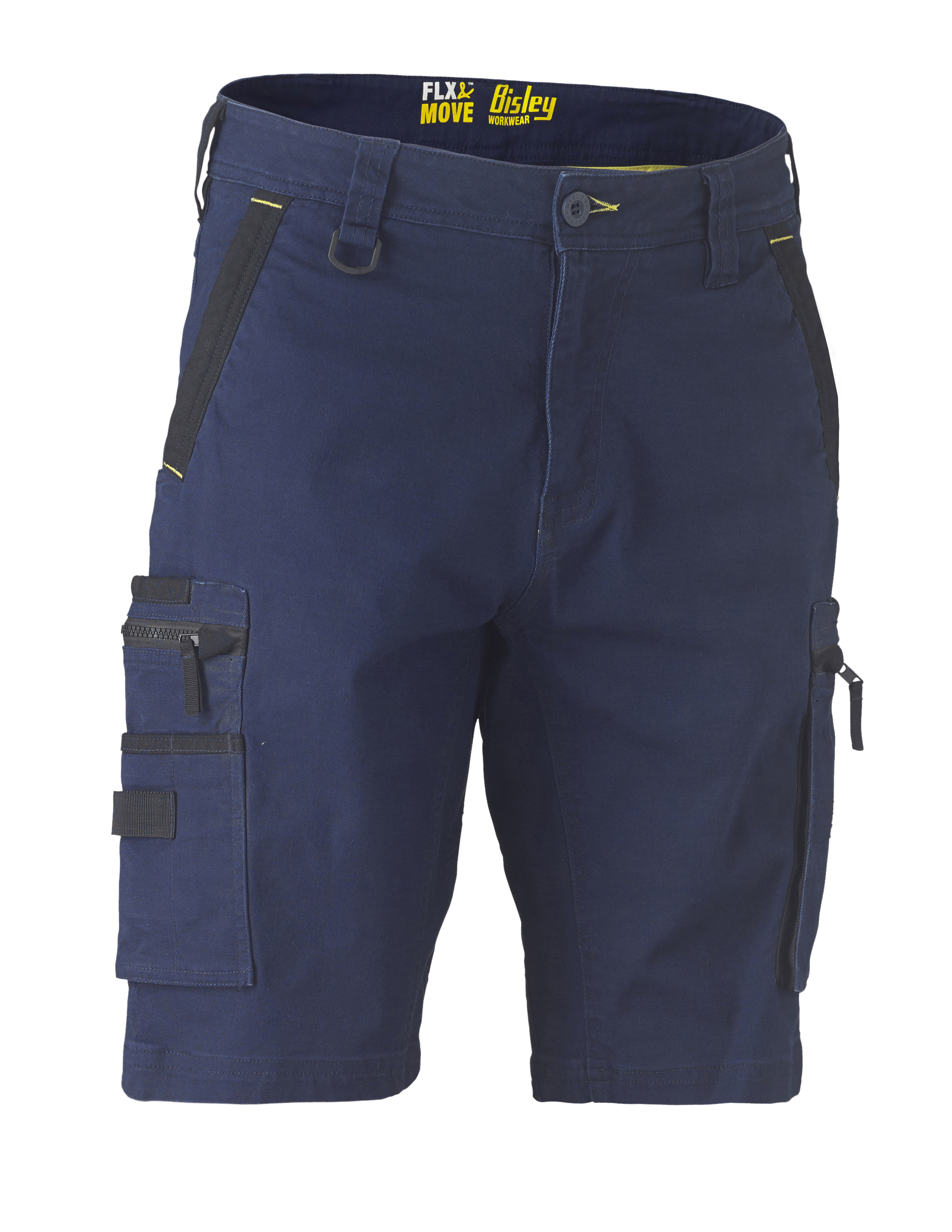 Bisley Flex & Move Stretch Utility Cargo Shorts Charcoal - Picture 23 of 24