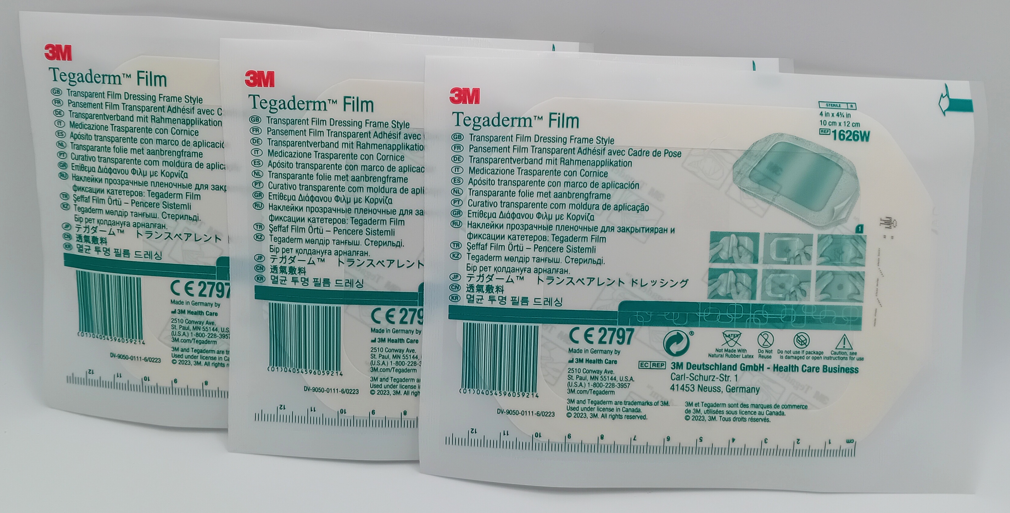 Tegaderm Film Dressings 10cm x 12cm Burns/Tattoo/Wounds - Various Packs - Picture 2 of 8