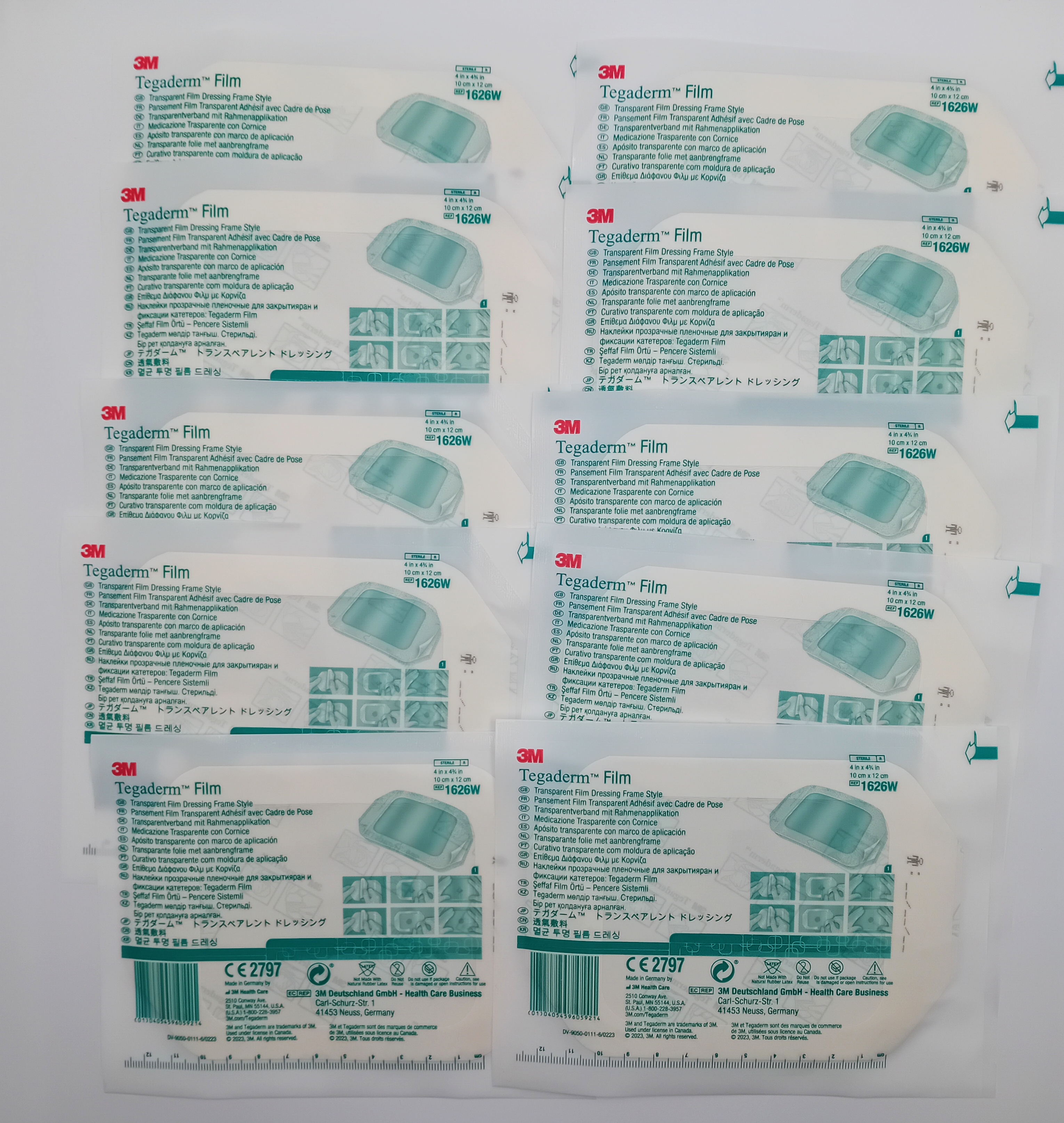 Tegaderm Film Dressings 10cm x 12cm Burns/Tattoo/Wounds - Various Packs - Picture 4 of 8
